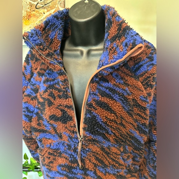 lululemon athletica Blue and Brown Fleece Hoodie - Picture 3 of 9